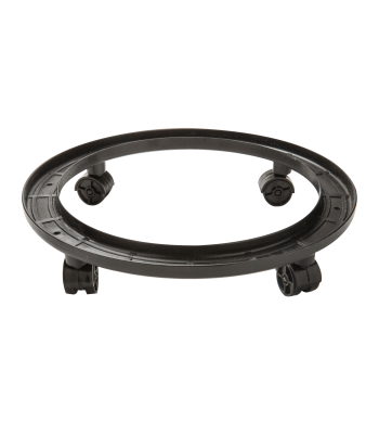 SUPORTE PARA BOTIJÃO DE GÁS COM RODINHAS (PRETO)