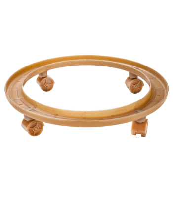 SUPORTE PARA BOTIJÃO DE GÁS COM RODINHAS (NATURAL)